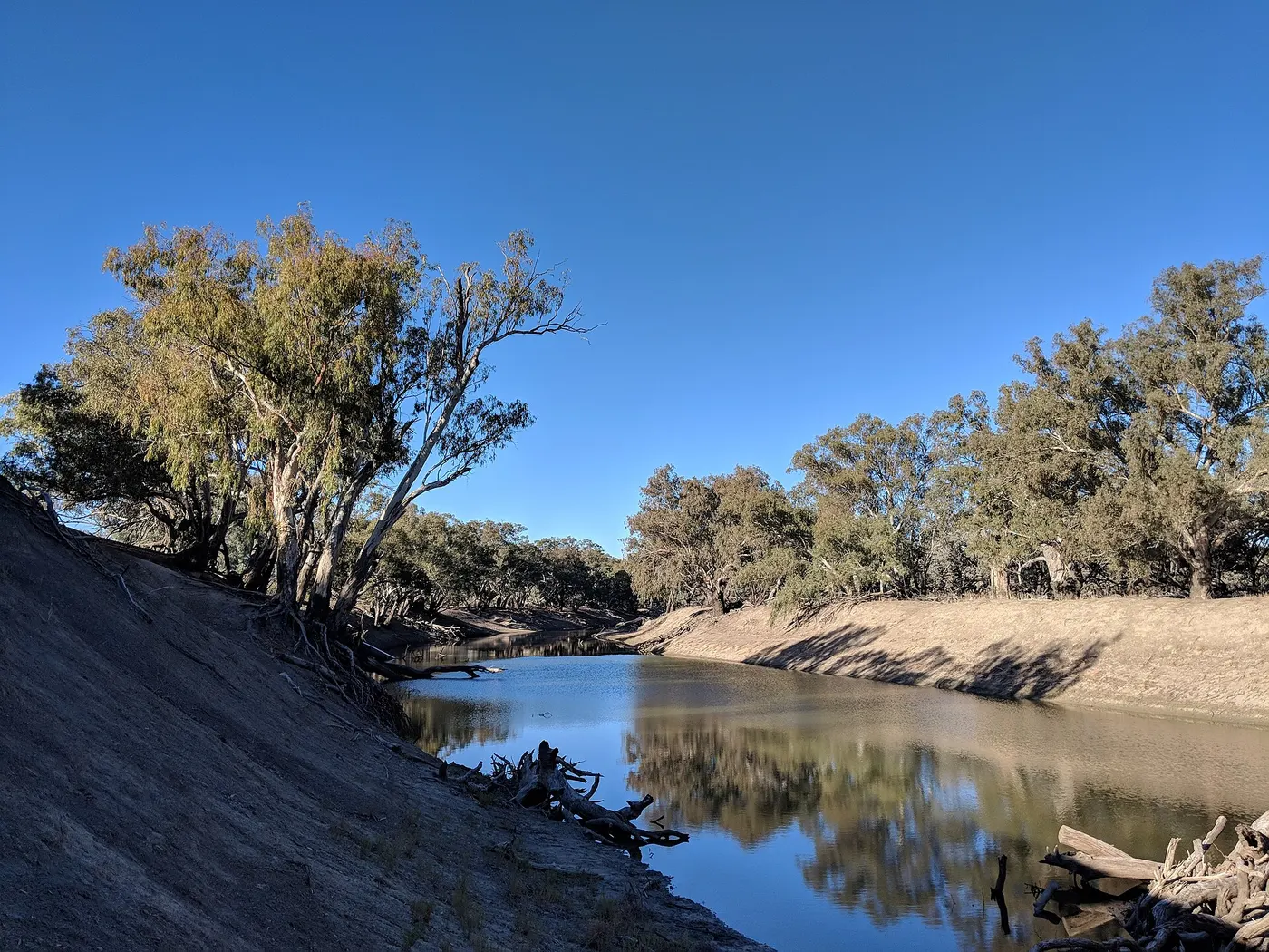 Darling River campground, Gumbalie