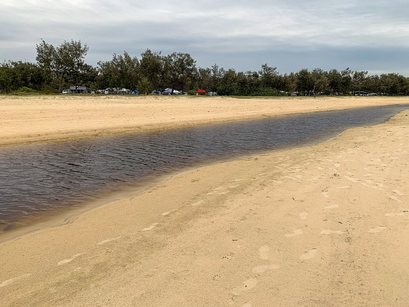 Flinders Beach Campground, North Stradbroke Island