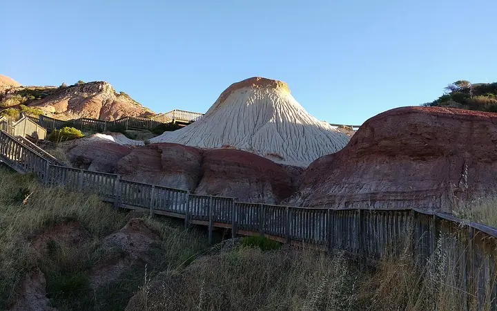 The Sugarloaf and boardwalk at Hallett Cove