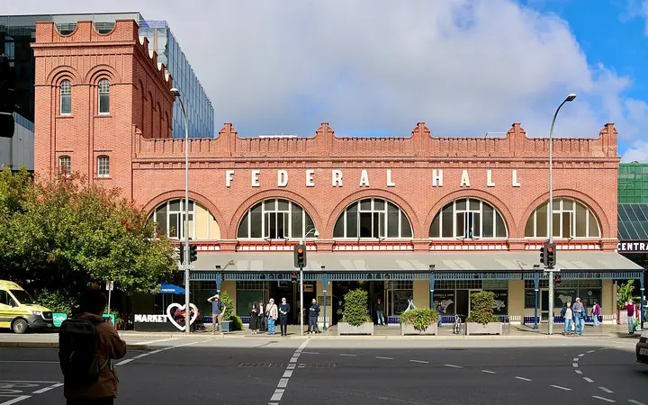 Adelaide Central Market, below the rooftop bar