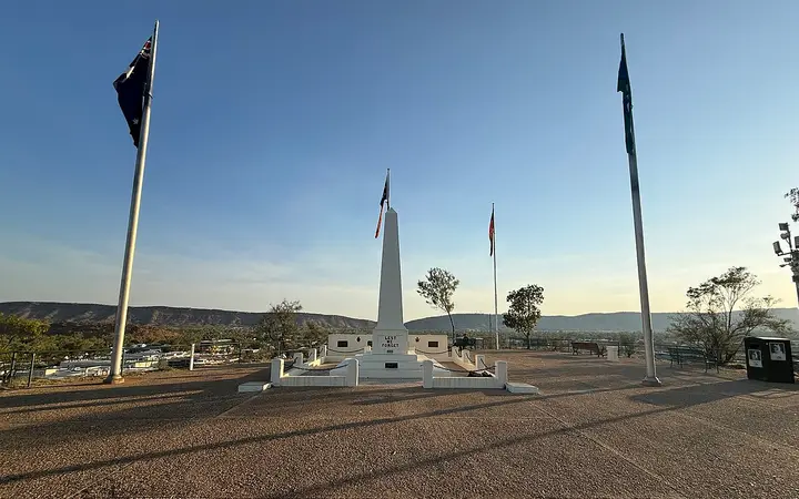The memorial on top of Anzac Hill, late afternoon