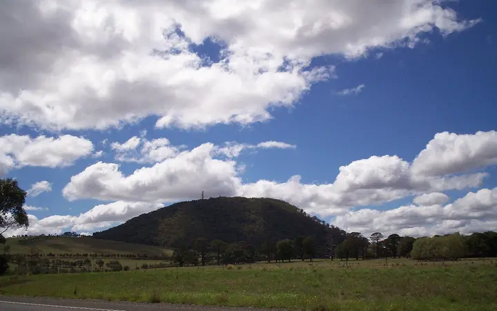 Mount Buninyong, with the lookout tower on top