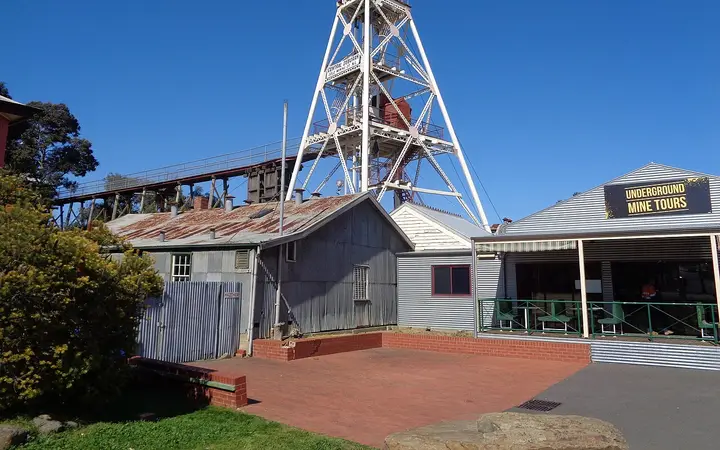 The poppet head at Central Deborah Gold Mine
