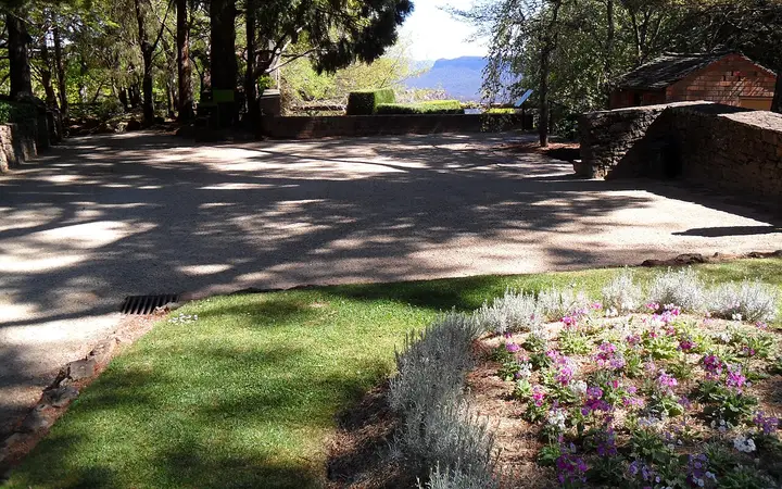 A terrace at Everglades Gardens, Leura