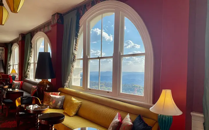 Valley views from inside the Hydro Majestic