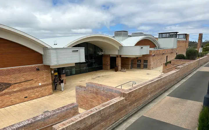Outside the Cultural Centre