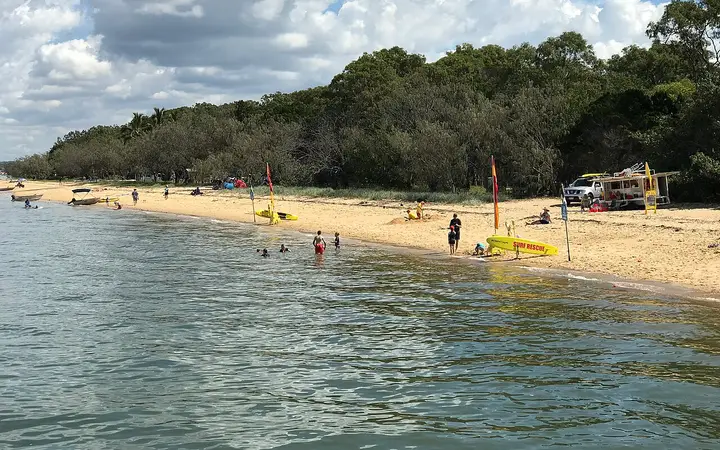 Main Beach on Coochiemudlo Island
