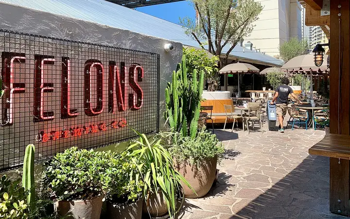 Felons' beer garden under the Story Bridge