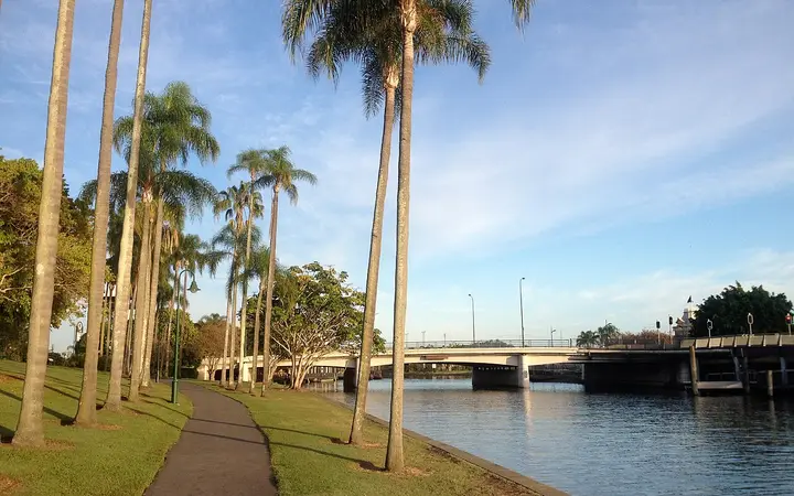 The mouth of Breakfast Creek, beside the GoBoat base