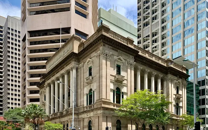 The 1881 bank building that houses The Gresham
