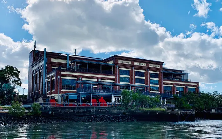 Brisbane Powerhouse, where the market sets up out front