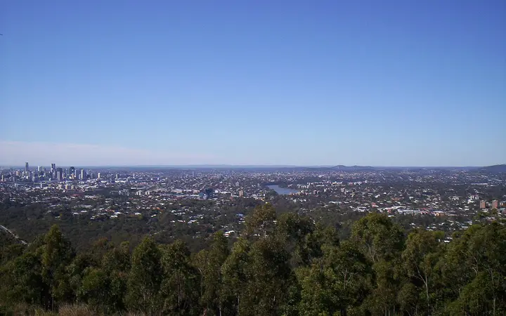 The view from Mt Coot-tha Lookout