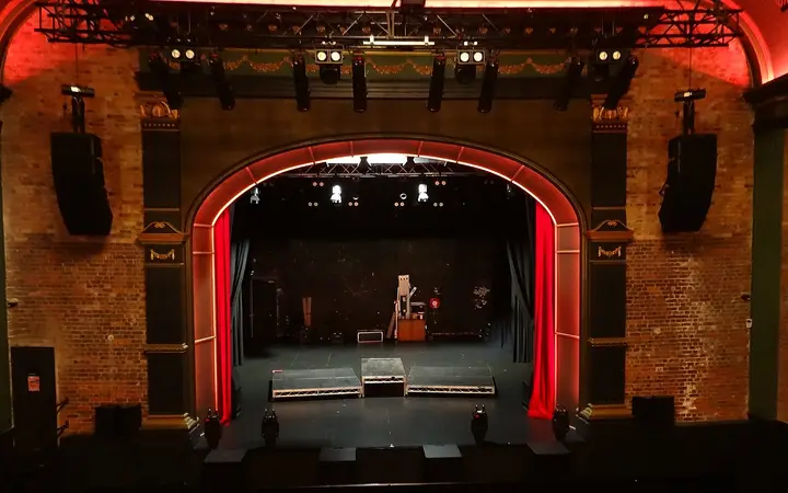 The restored stage of the Princess Theatre