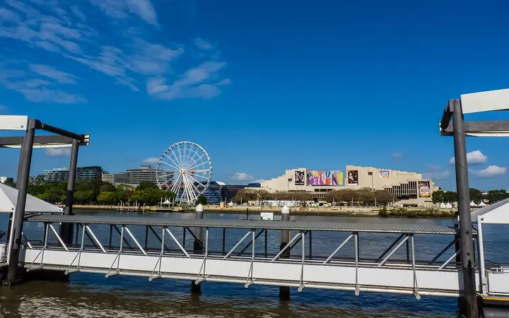 QPAC across the Brisbane River from North Quay