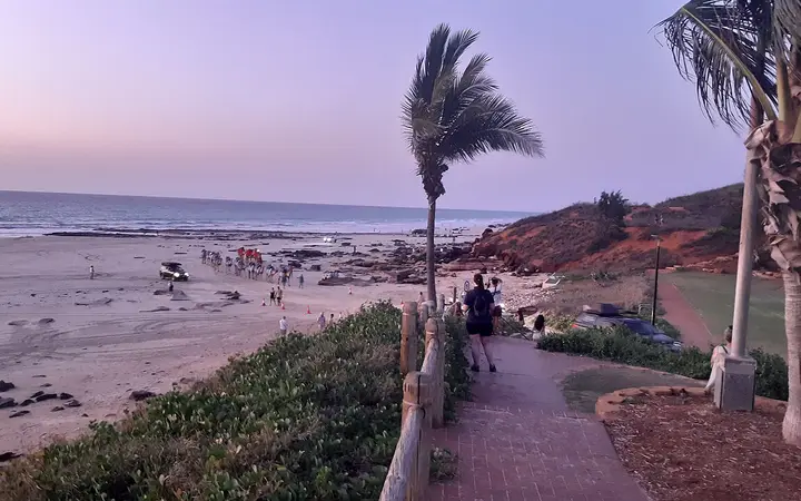 Dusk over Cable Beach, steps from Sunset Bar & Grill