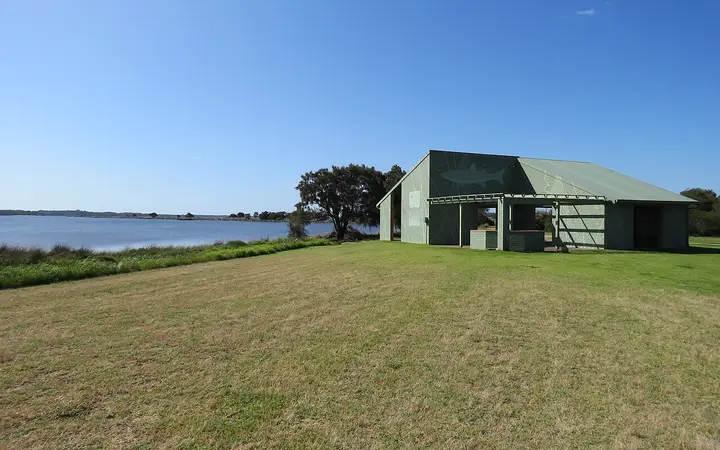 The estuary foreshore by the Eco Museum, beside the jetty