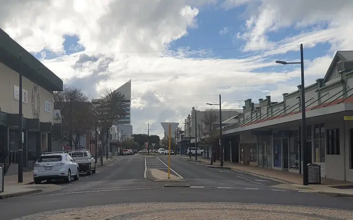 Victoria Street, looking north towards Froth's end of the street