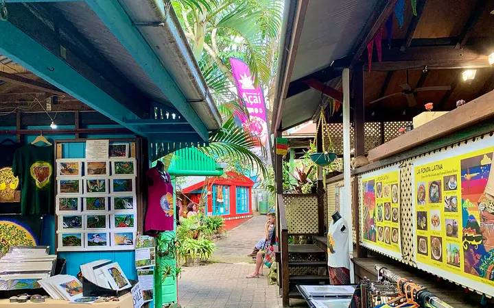 A laneway at the Kuranda Original Rainforest Markets