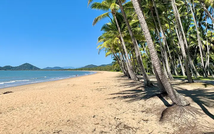 Palm Cove Beach, the view the studio overlooks