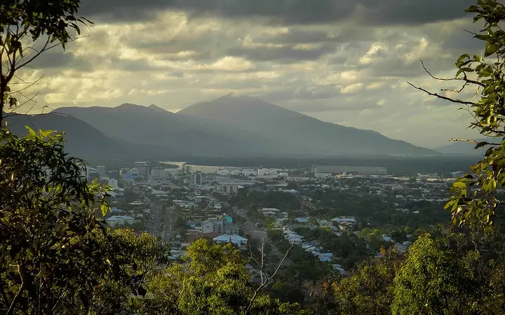 Cairns from the Red Arrow track, Mount Whitfield