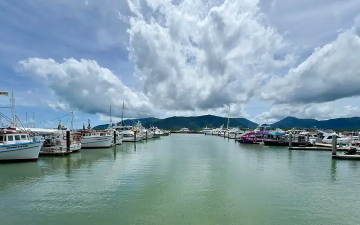 Marlin Marina, with Prawn Star moored at left