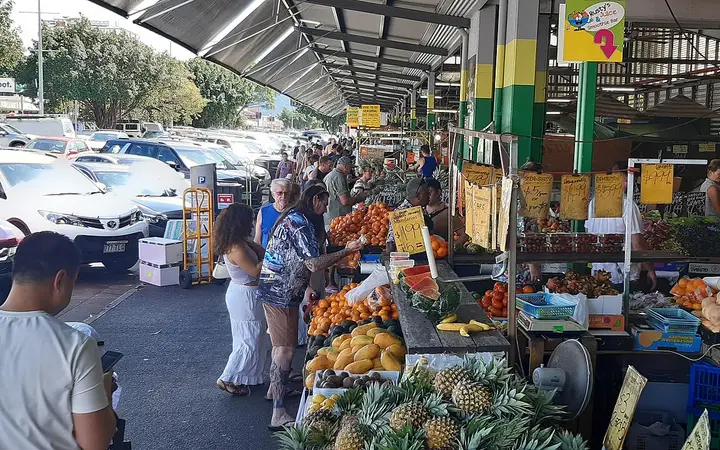 Fruit stalls at Rusty's Markets