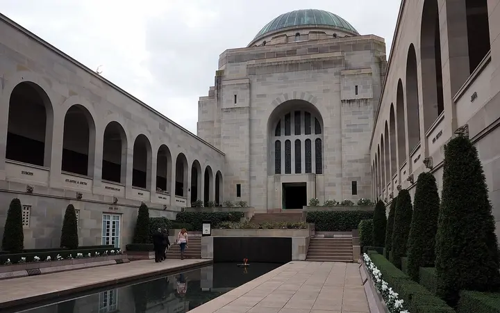 The War Memorial's Commemorative Courtyard, where the ceremony is held