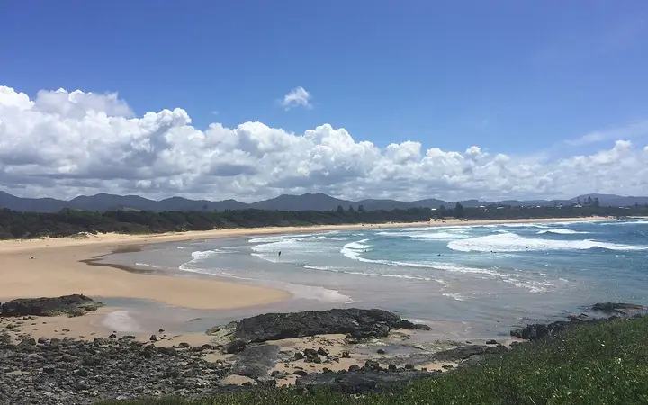 Sawtell Beach, a short walk from the bar on First Avenue
