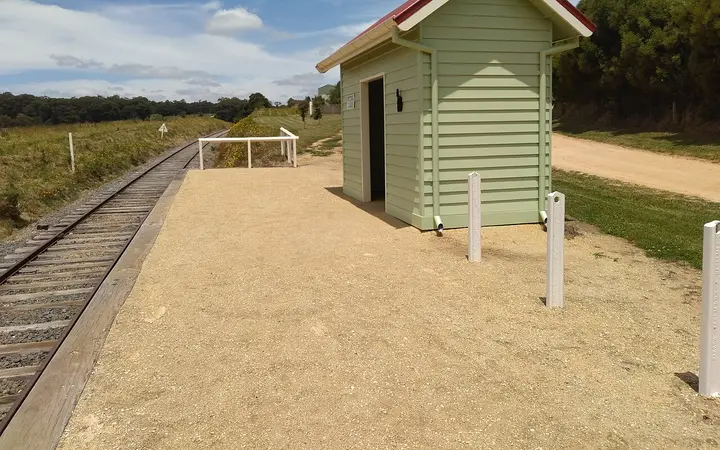 The Passing Clouds platform, where the train drops you at the estate