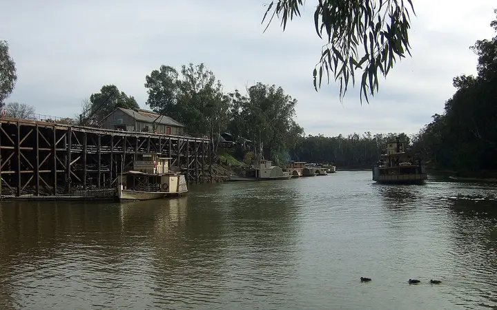 The historic Echuca Wharf