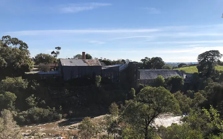 The Fyansford Paper Mills, where the studio is