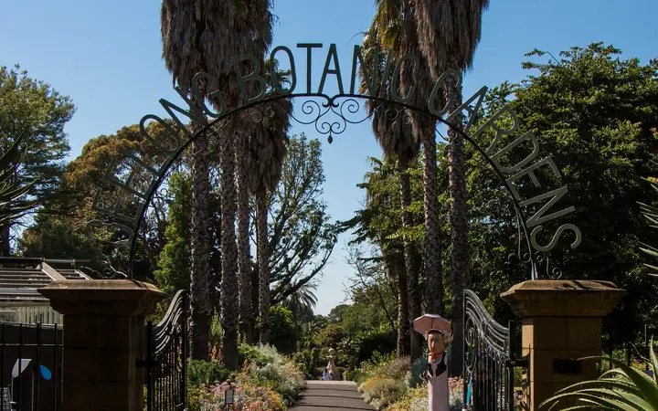 The gates of Geelong Botanic Gardens, home of WYM