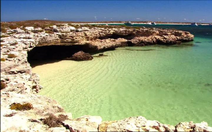 A cove in the Wallabi Group of the Houtman Abrolhos