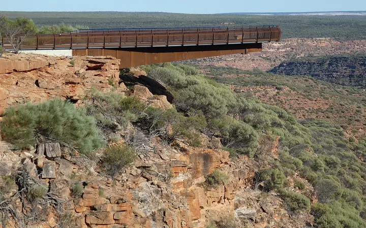 The Kalbarri Skywalk over the Murchison River gorge