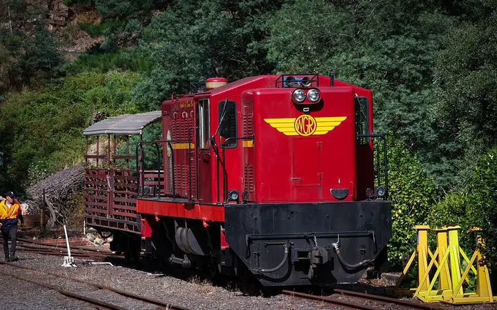 Walhalla Goldfields Railway at Thomson station