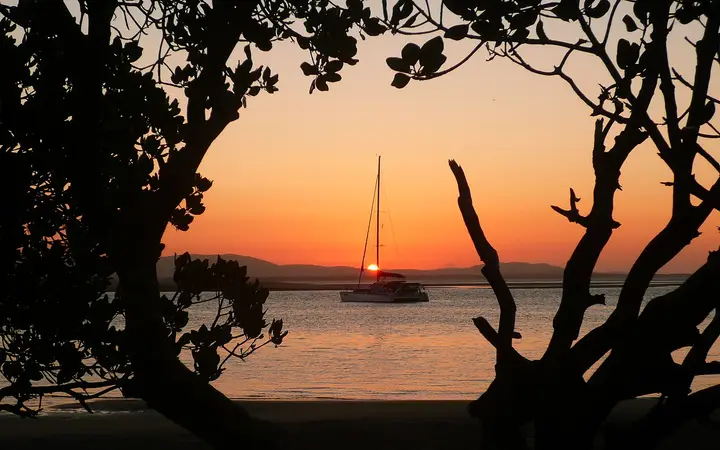 Sunset on the water at 1770