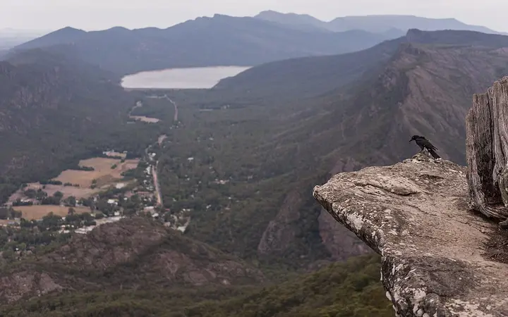 Halls Gap and Lake Bellfield from Boroka Lookout