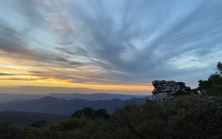 Sunset from the top of Mount William (Duwul)