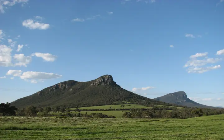 Mount Sturgeon, the backdrop to the Royal Mail's garden