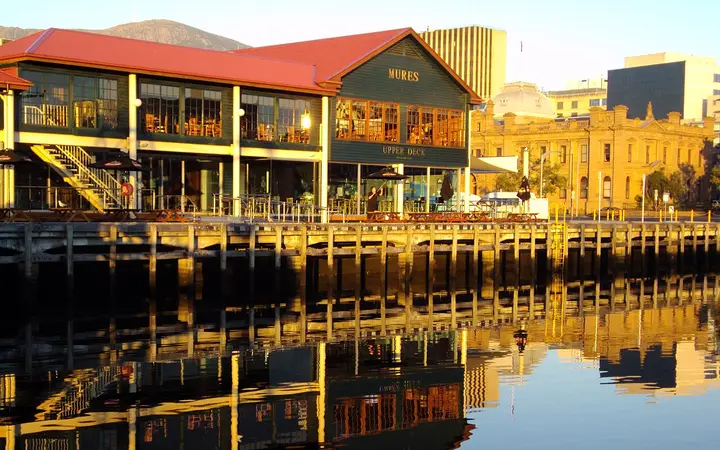 Mures on the Hobart docks