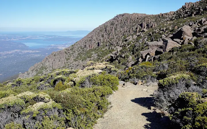The track beneath the Organ Pipes