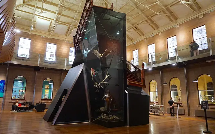 Inside the Tasmanian Museum and Art Gallery