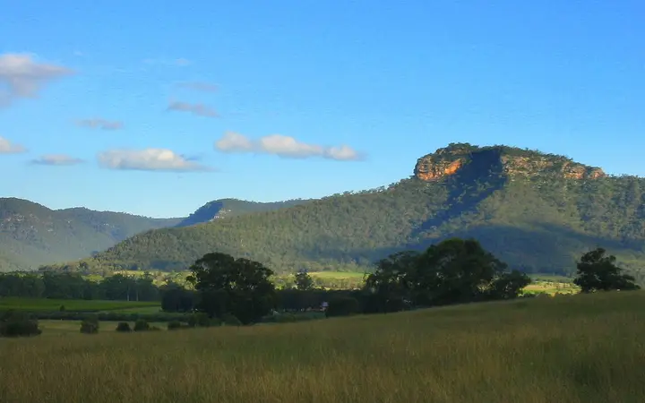 The Brokenback Range from Broke Fordwich, the view Margan looks out to