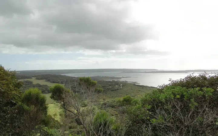 The view over Pelican Lagoon from Prospect Hill