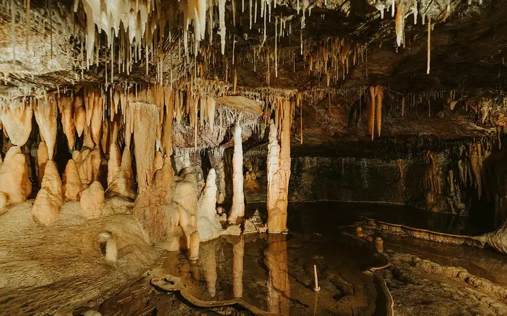 Inside Buchan Caves