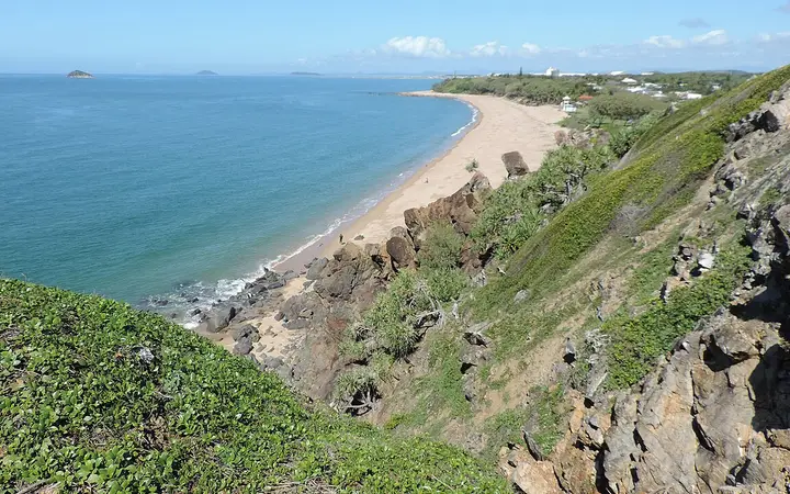 Lamberts Beach, which the Seabreeze Hotel looks over
