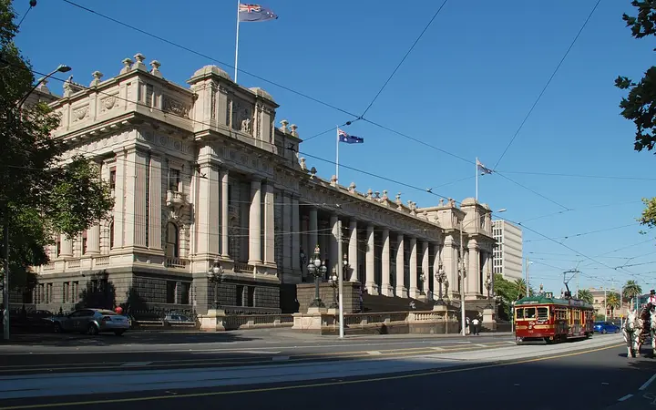 Parliament House steps, Spring Street