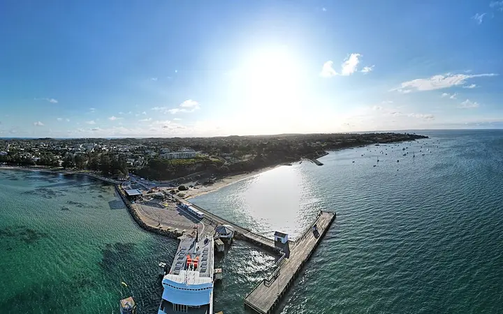 Sorrento Pier, where the swim cruises leave