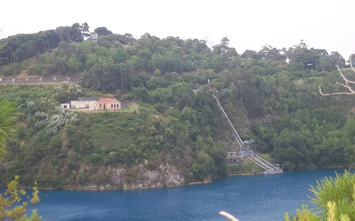 The Blue Lake pumping station, where the tour goes down