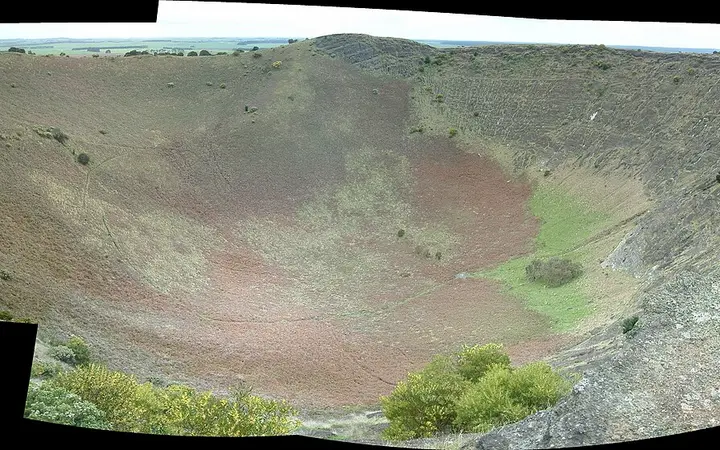 Inside the crater of Mount Schank